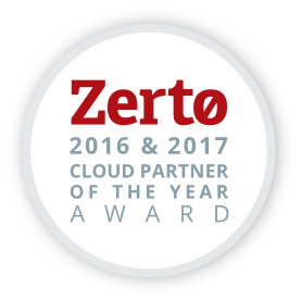 Zerto partner 2016 & 2017 logo