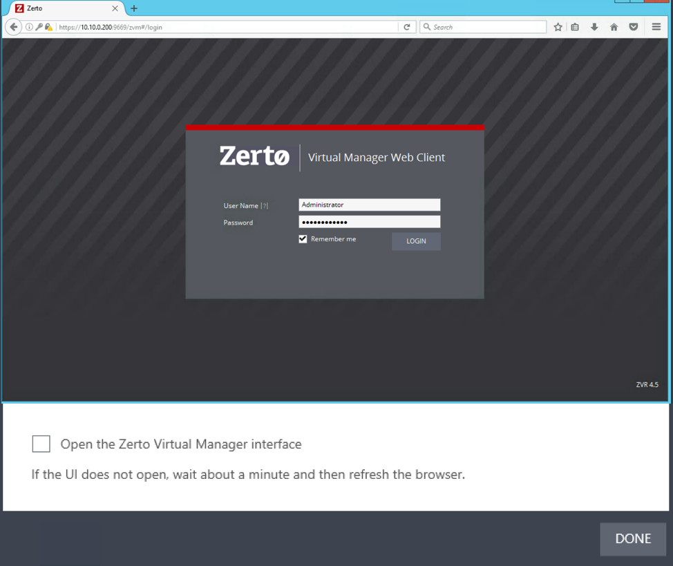 zerto_virtual_manager